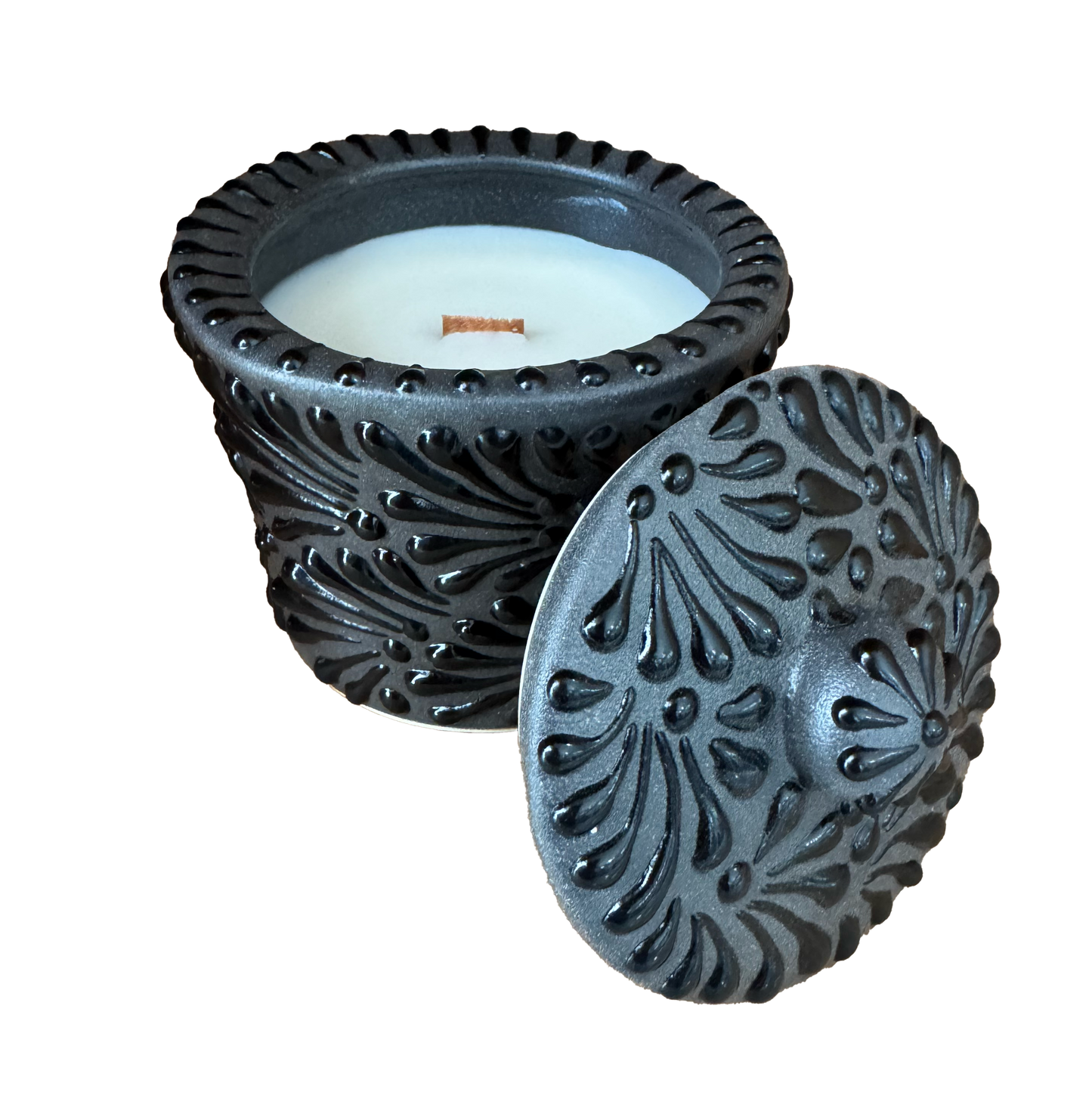 Talavera Cylinder Candle Jar
