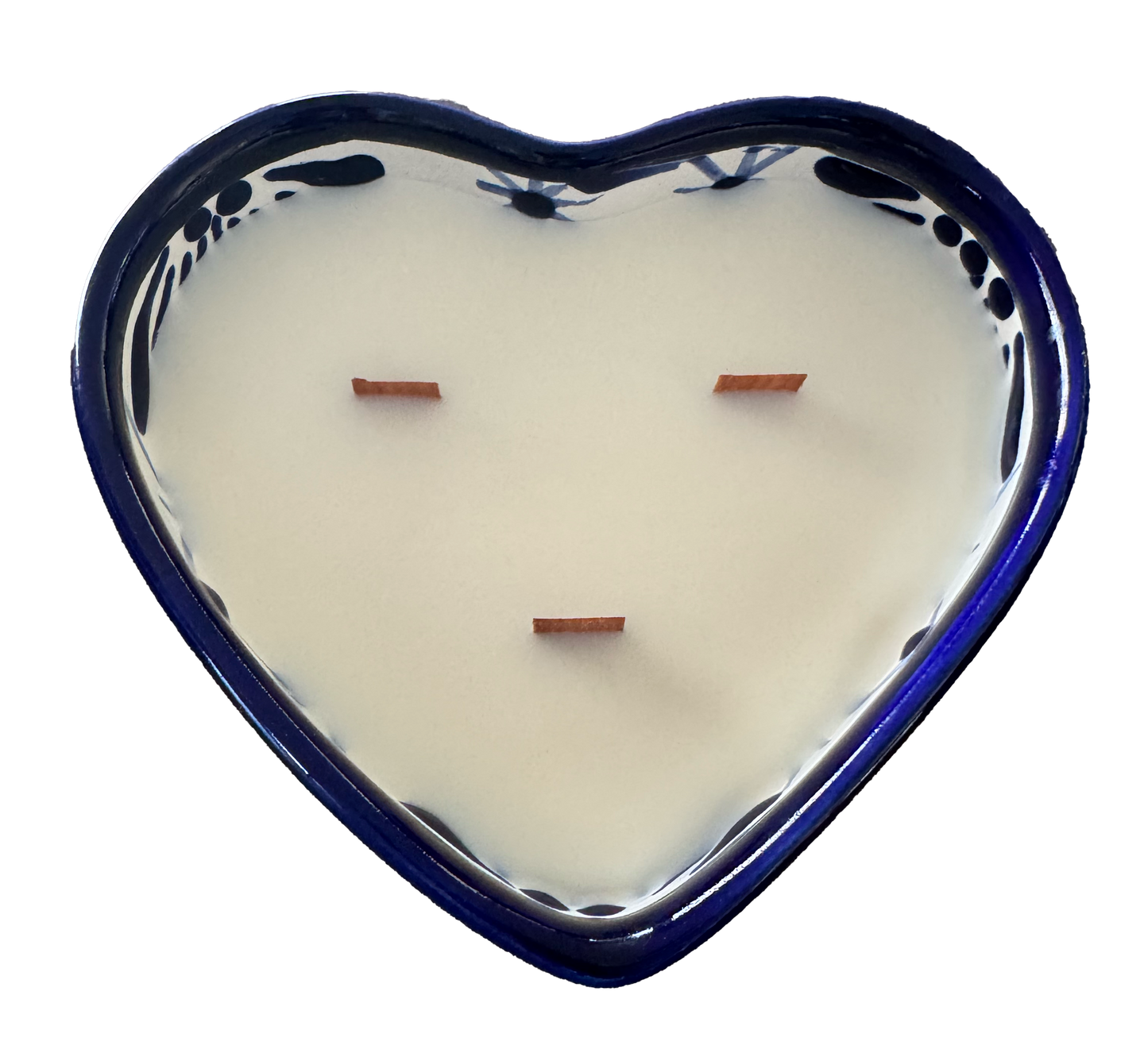 Talavera Heart Bowl Candle