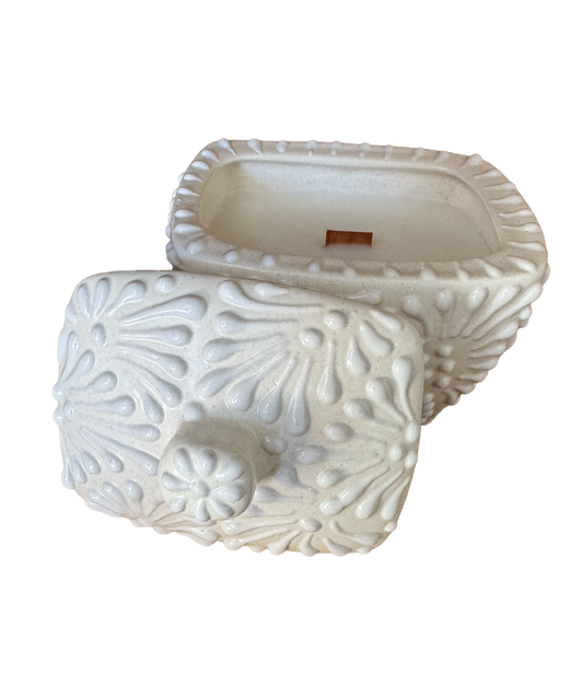 Talavera Rectangle Candle Jar